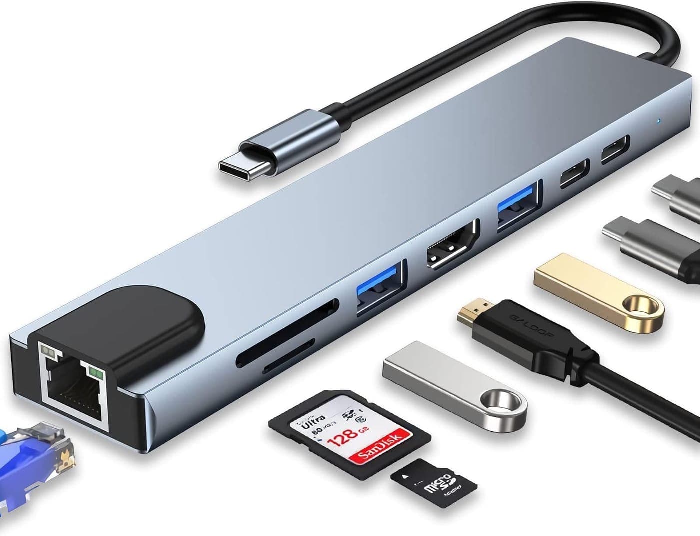 Cobalt Link 8-in-1 USB-C Hub view 2